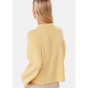 Whistles Yellow Alana Wool Mix Crew Neck